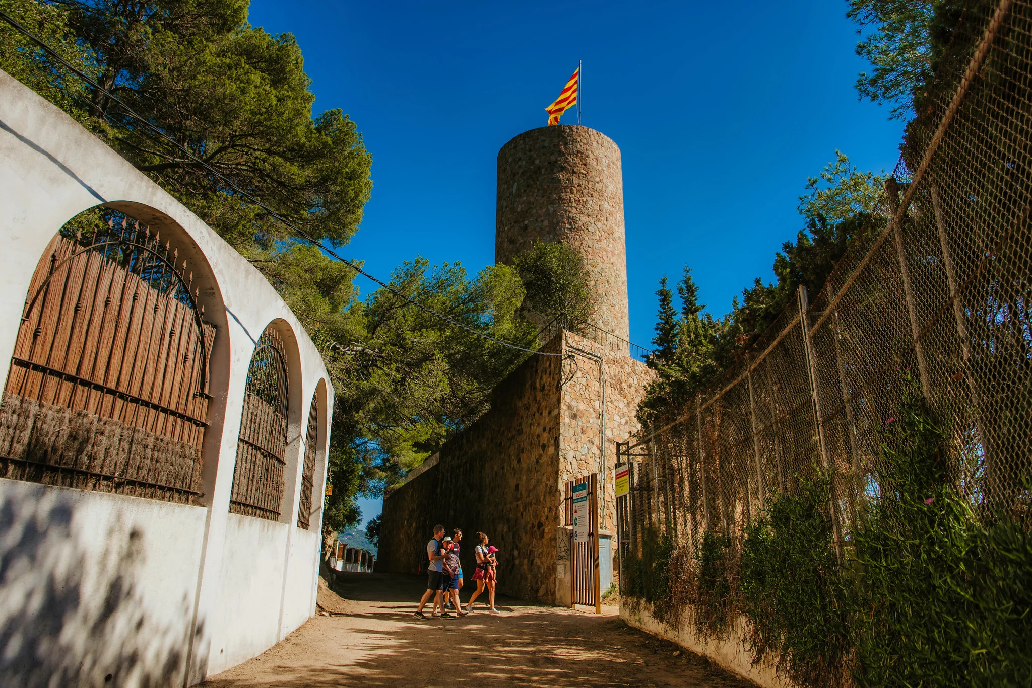 Imatge del castell de Sant Joan a Lloret de Mar