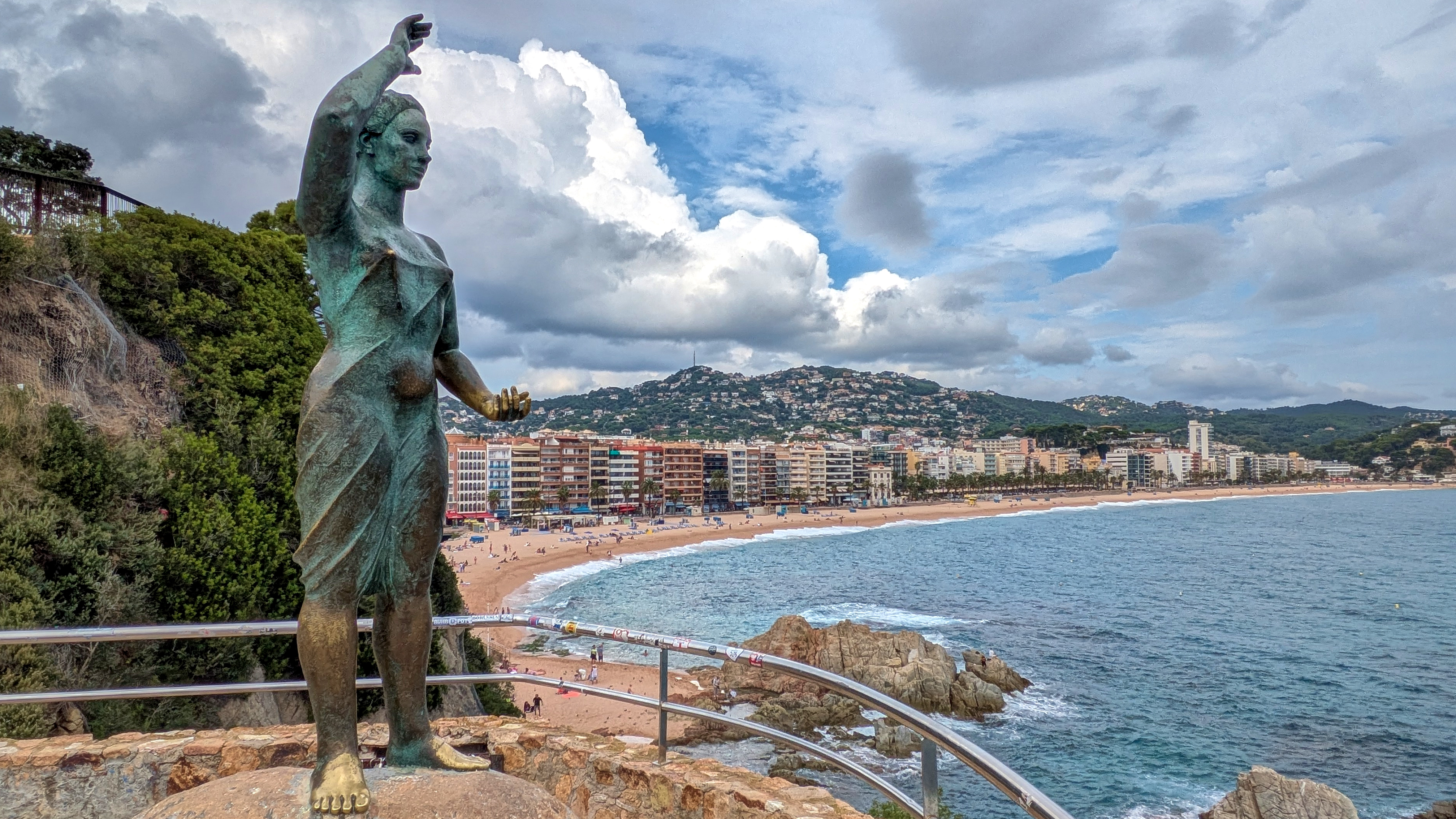 Imatge del monument de la Dona Marinera de Lloret de Mar